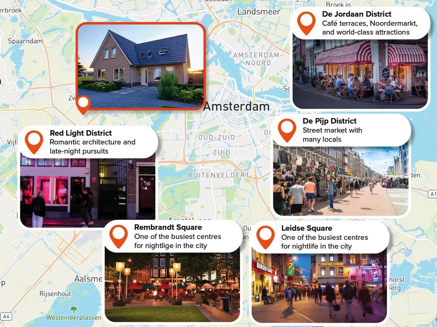 Amsterdam Group Stay - 26 Beds - Jacuzzi & Sauna Zwanenburg 0*,
