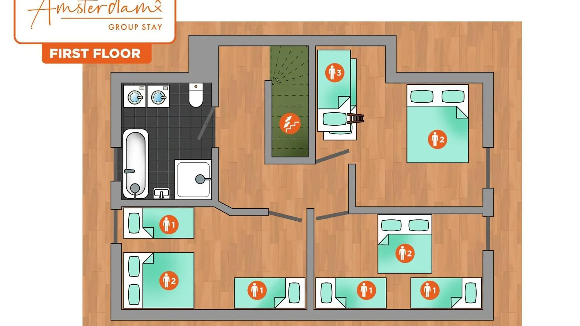 Villa Amsterdam Group Stay - 26 Beds - Jacuzzi & Sauna Zwanenburg